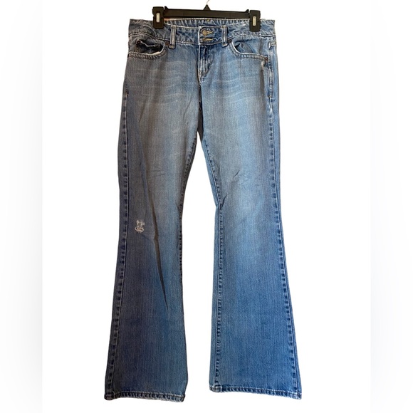 Aeropostale Authentic Flair Distressed Blue Jeans - Picture 1 of 12
